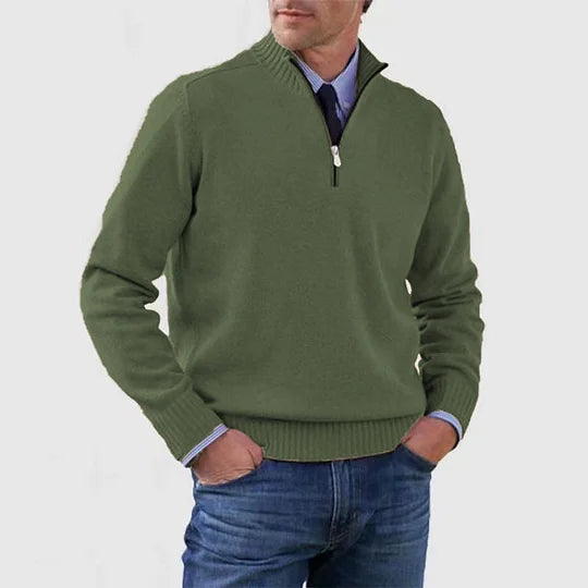 Howard™ | Maglione raffinato con mezza zip