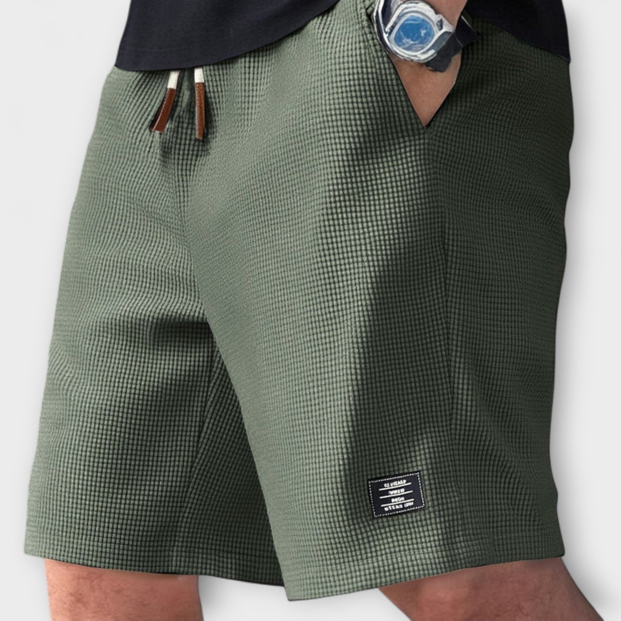 Shorts estivi in maglia a coste