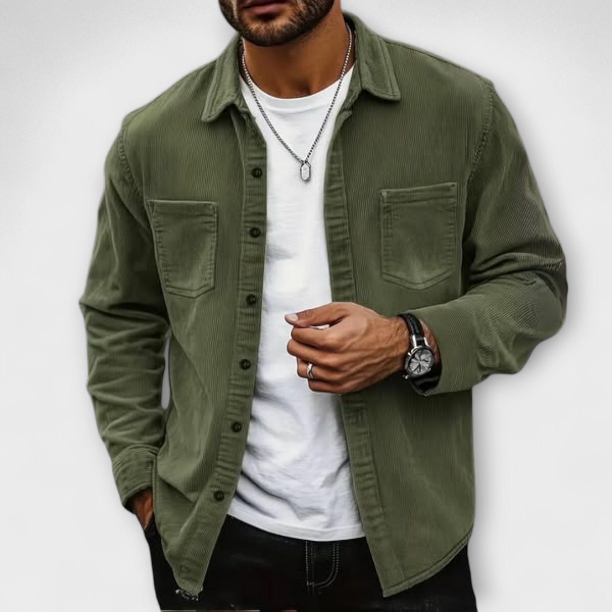 Cardigan in Velluto a Coste