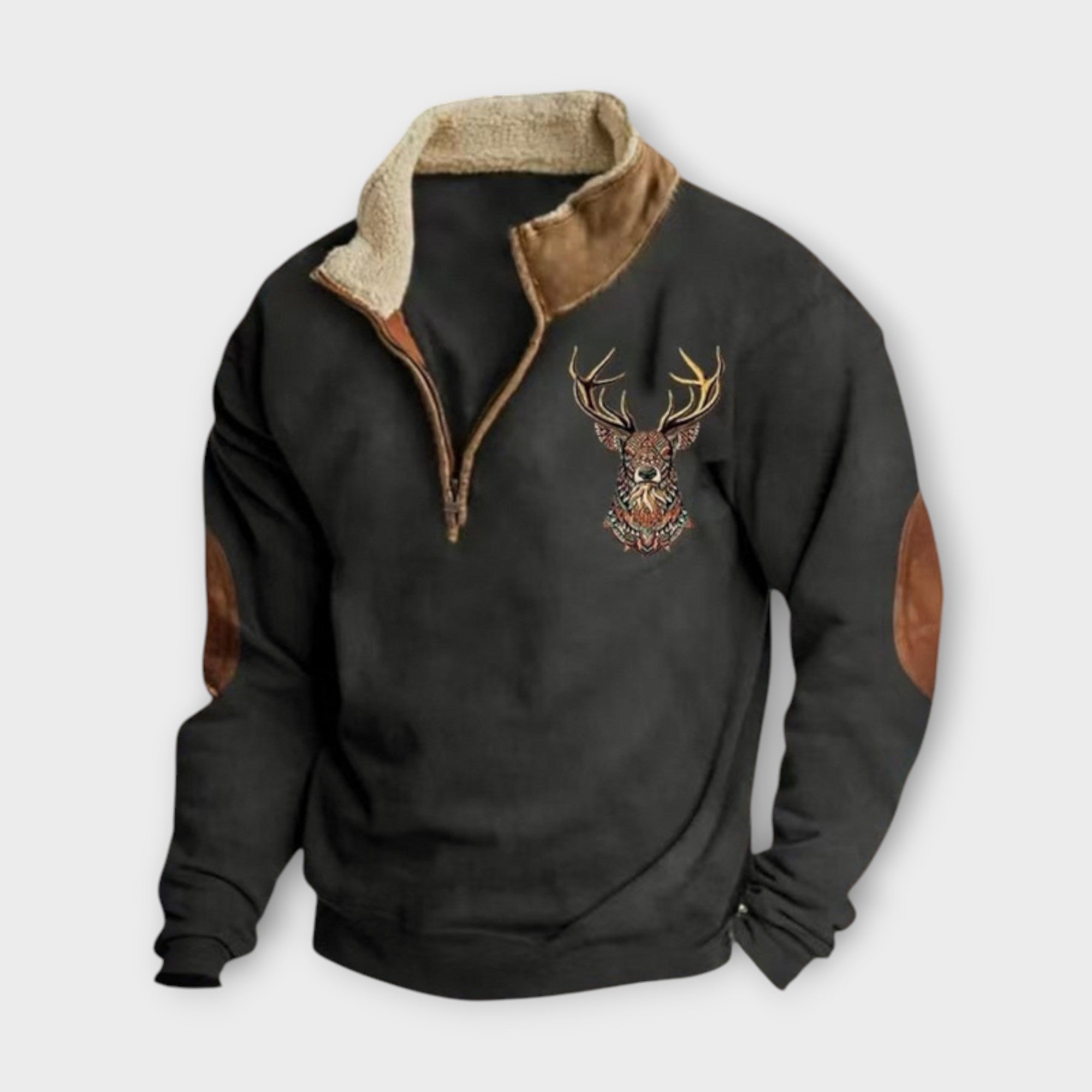 PAOLO™|MAGLIONE A QUARTO ZIP