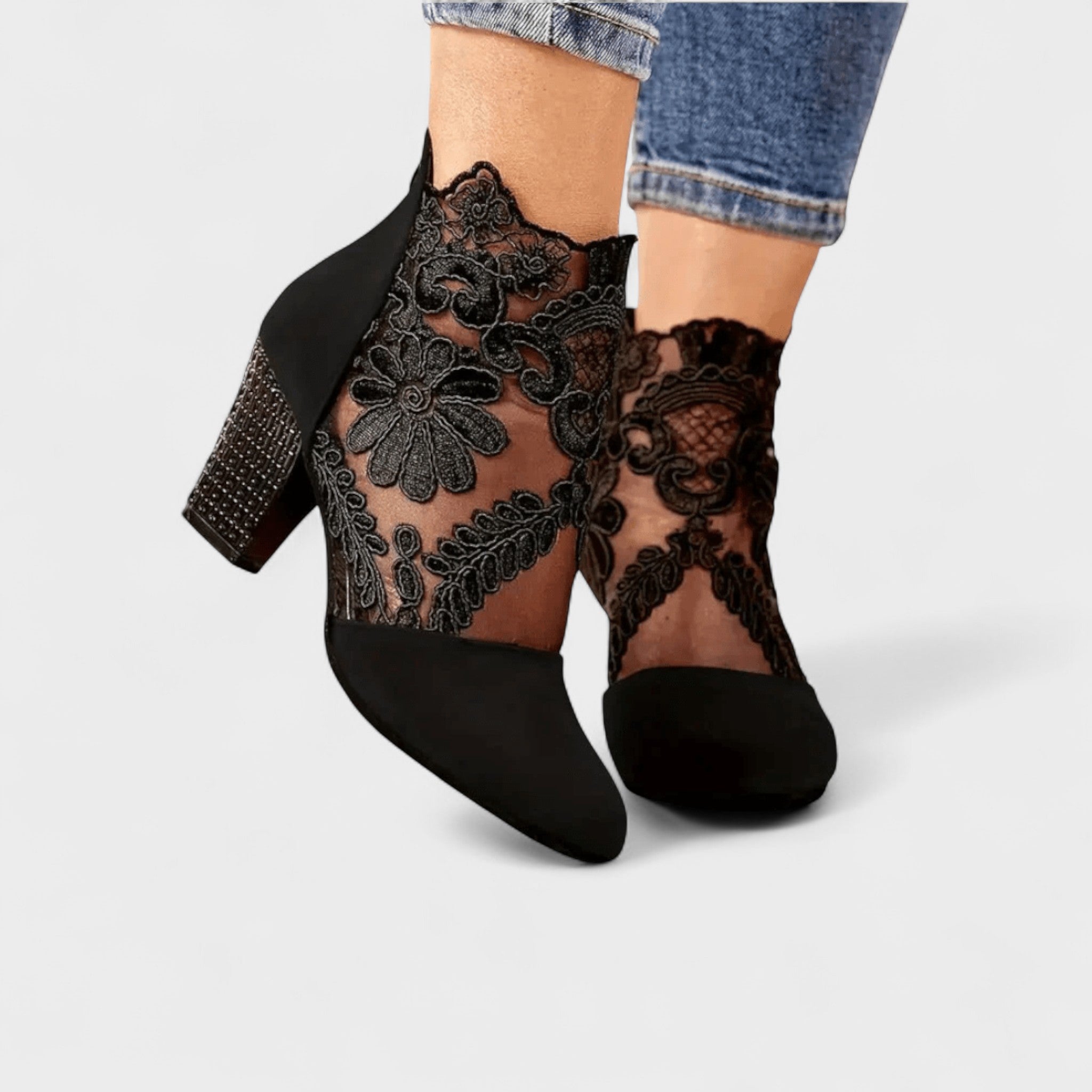 Charlotte™ | Décolleté eleganti con motivo floreale