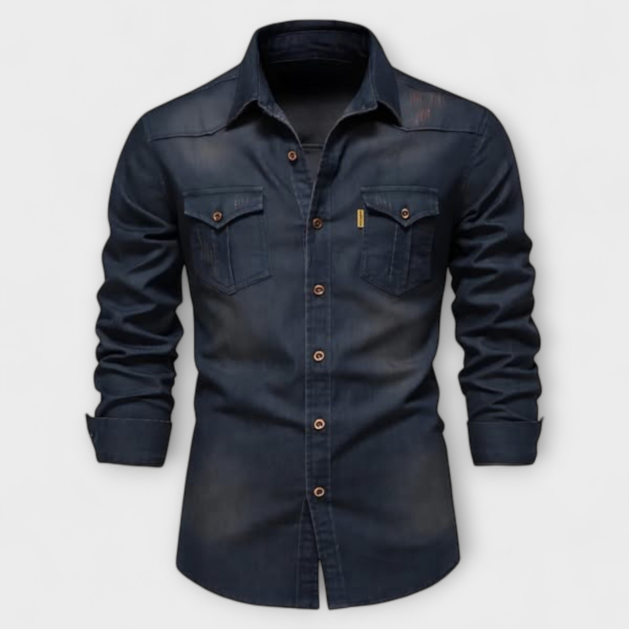 Camicia slim fit in denim