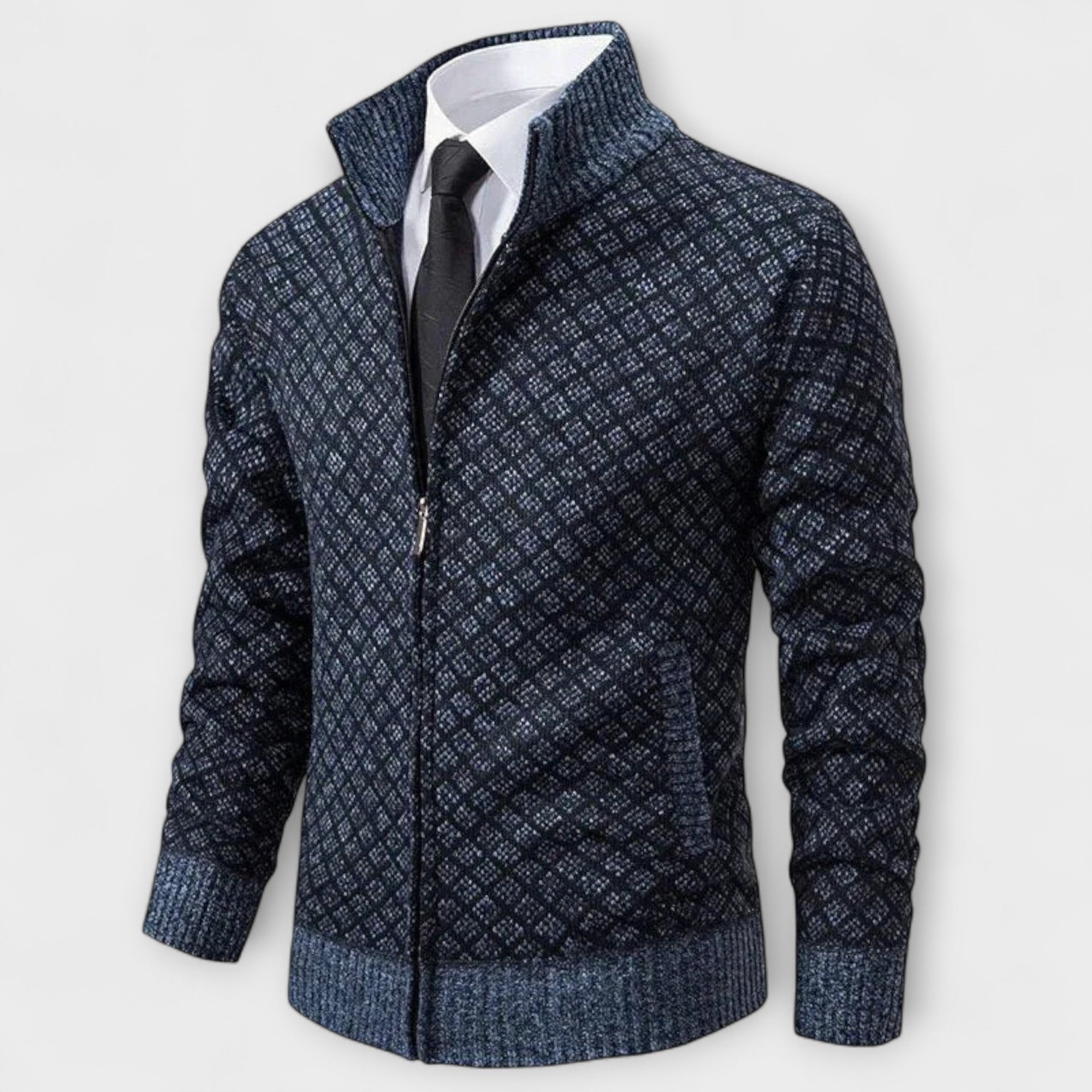 Adam™ – Cardigan con Zip Raffinato