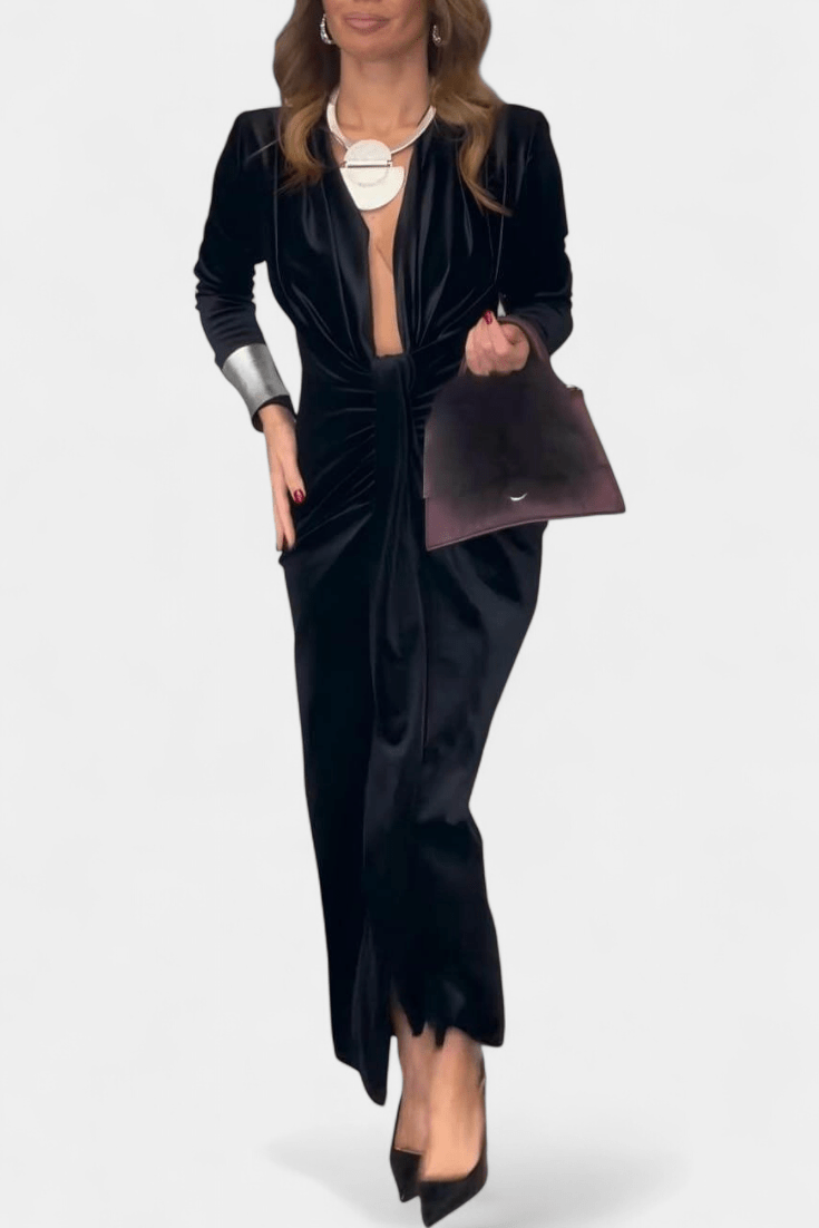 LaVerna™ | Abito in velluto di lusso