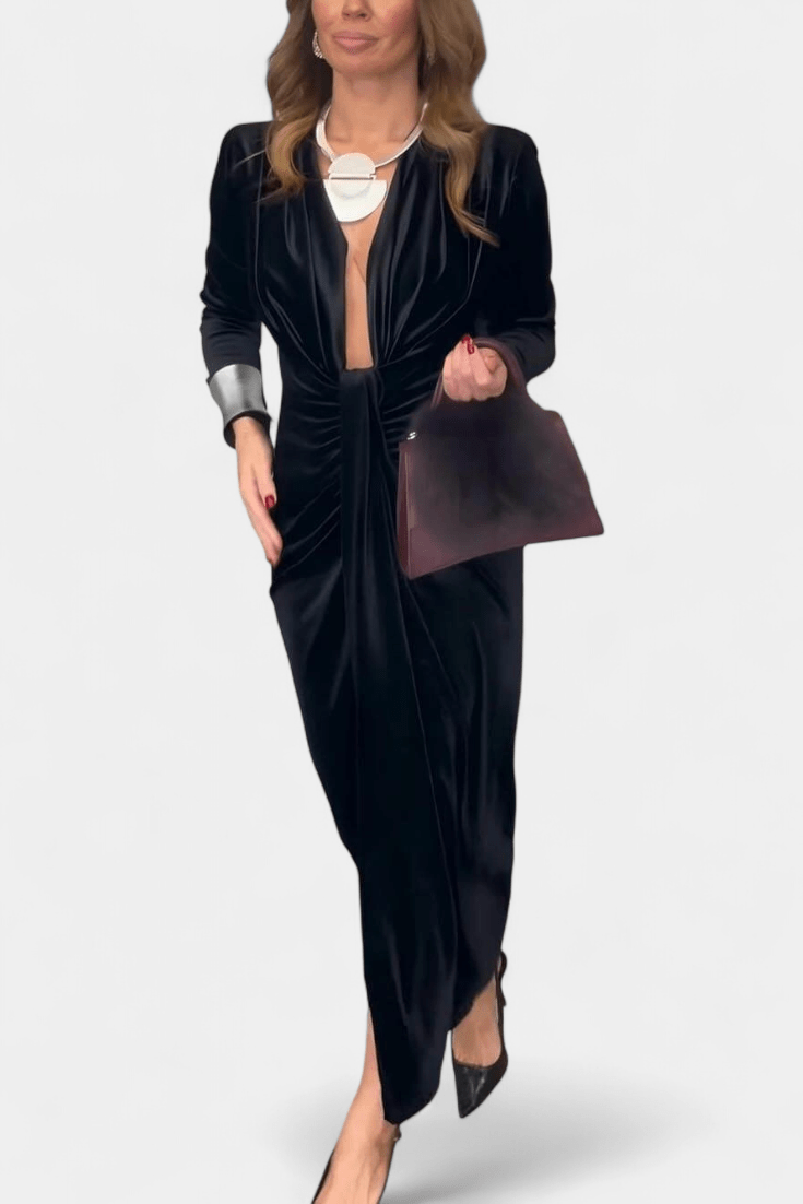 LaVerna™ | Abito in velluto di lusso