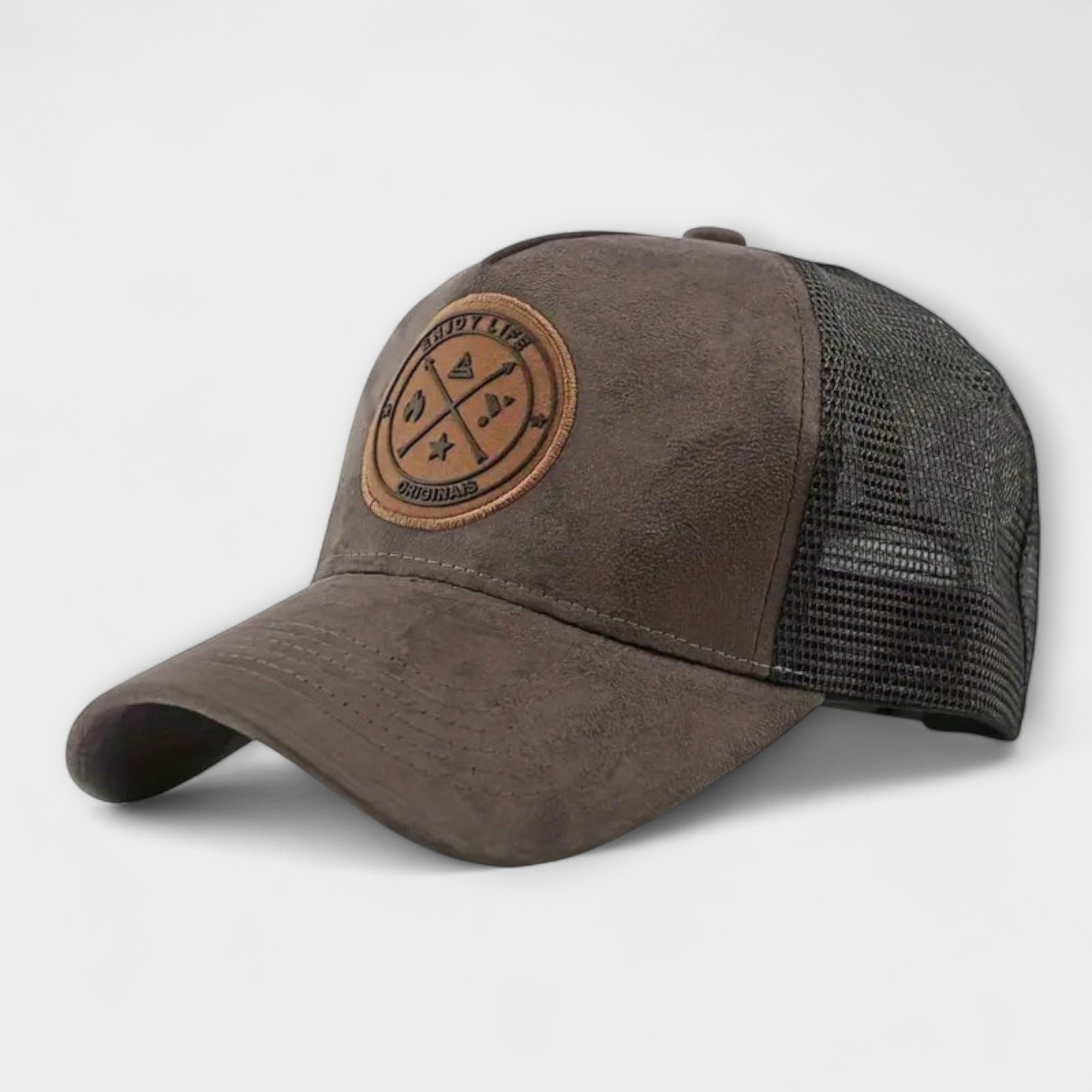 Cappellino Snapback in Pelle
