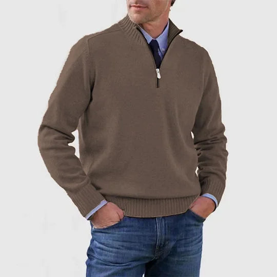 Howard™ | Maglione raffinato con mezza zip