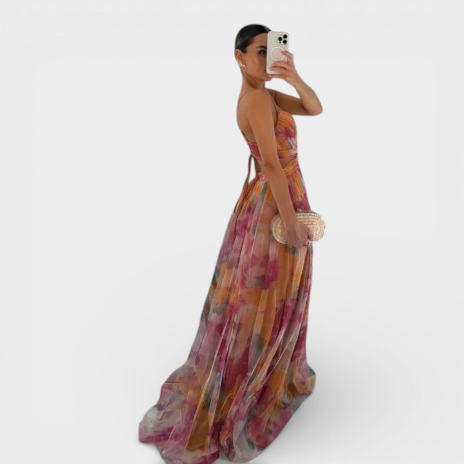 Giselle - Incantevole Maxi-abito con Stampa Floreale