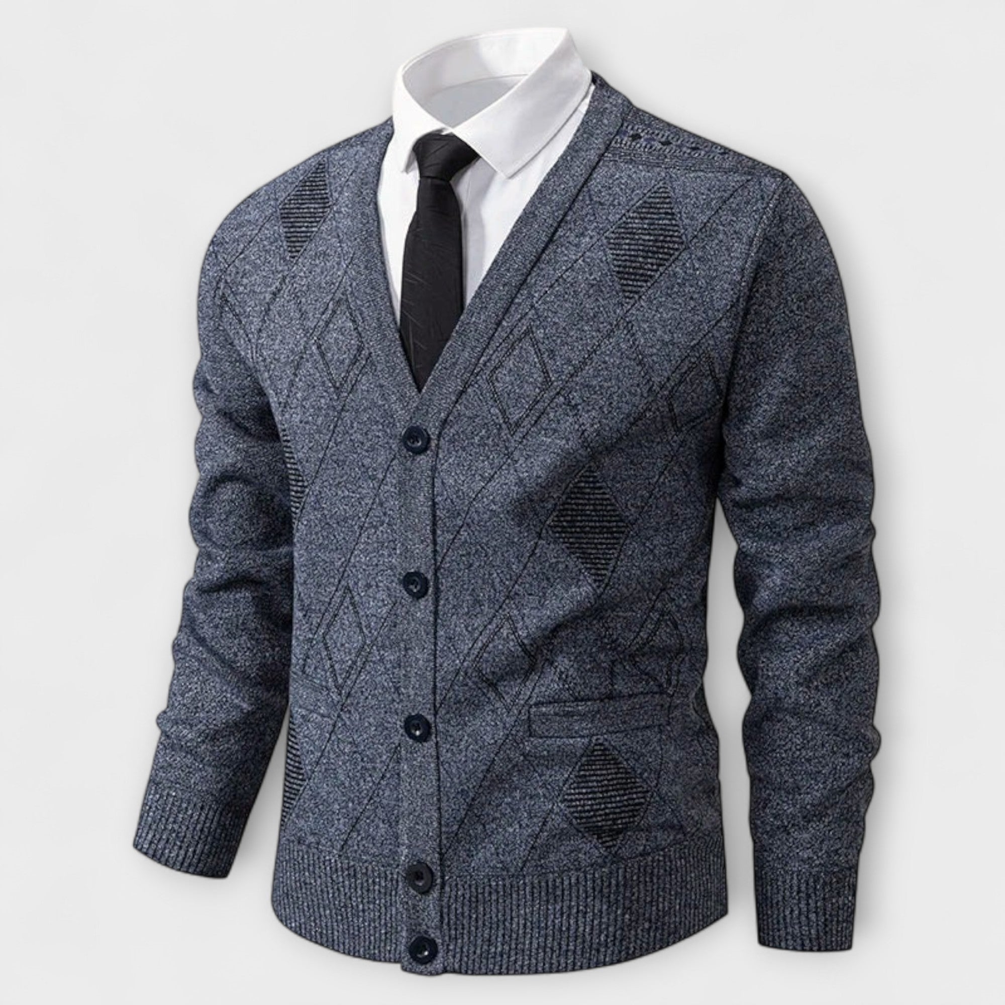 Preston™ – Cardigan a Maglia Diamante