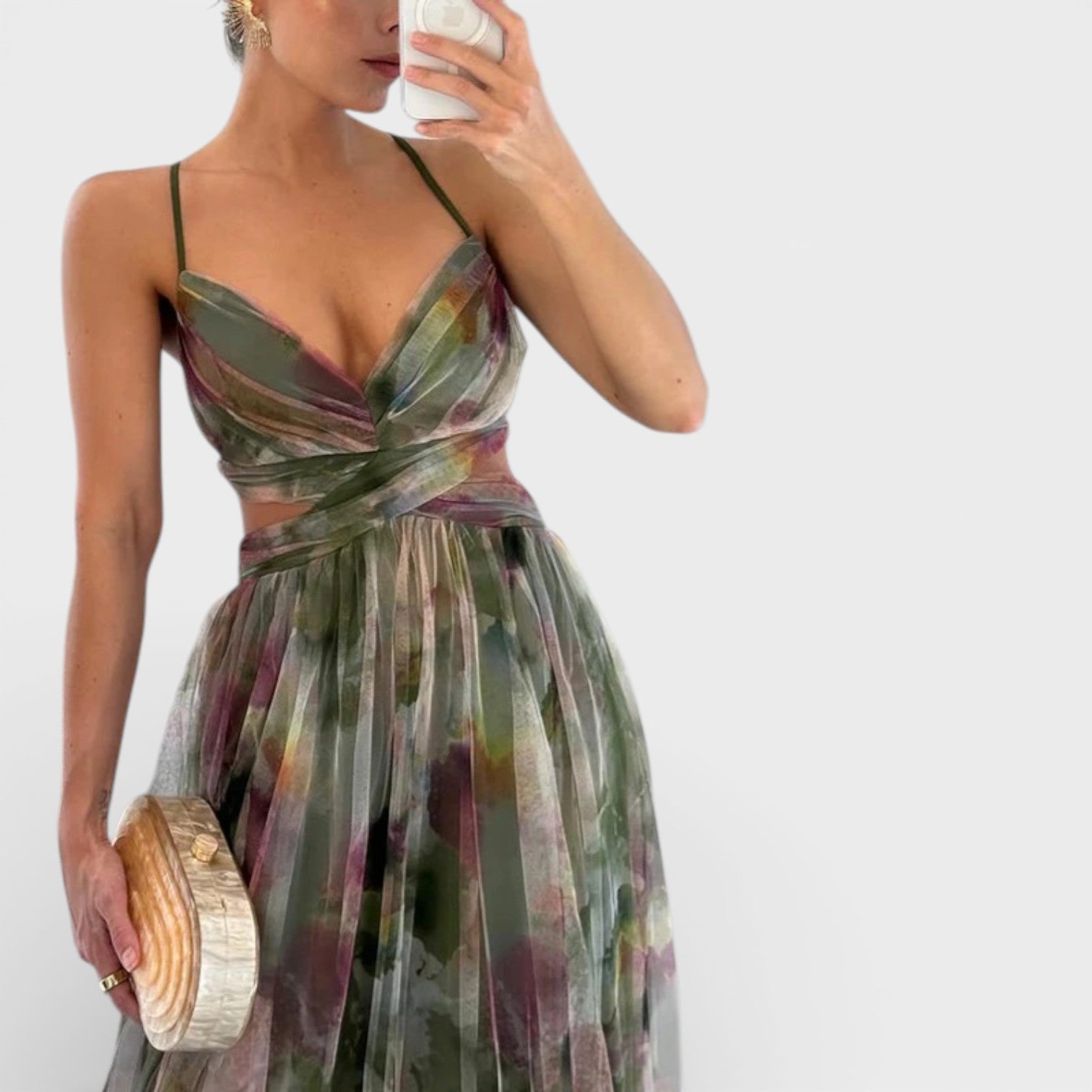 Giselle - Incantevole Maxi-abito con Stampa Floreale