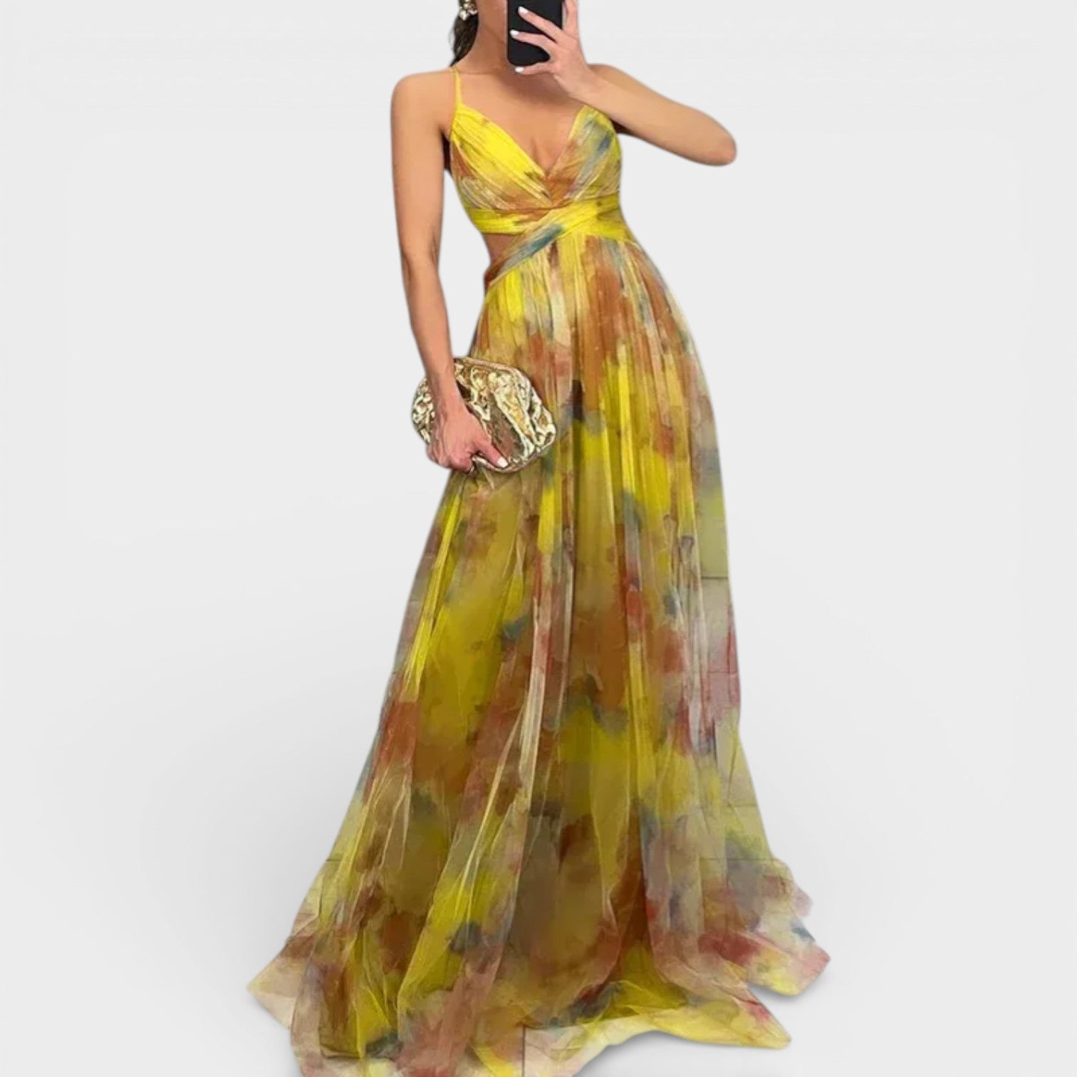 Giselle - Incantevole Maxi-abito con Stampa Floreale