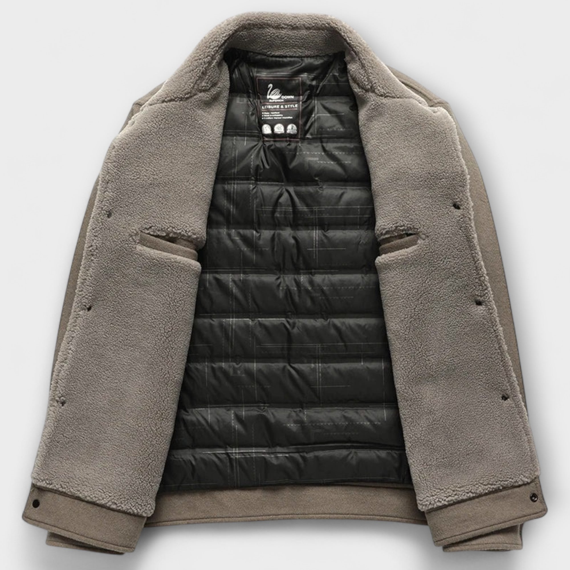 Giacca in Lana Sherpa