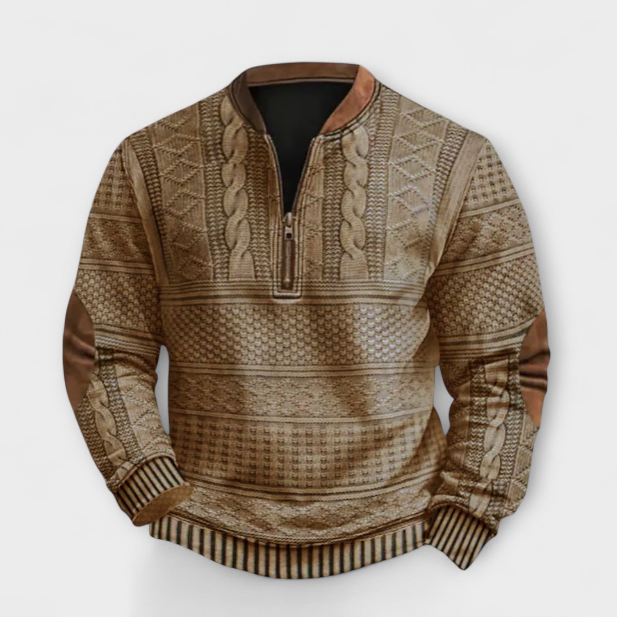 Felpa con Zip Retro
