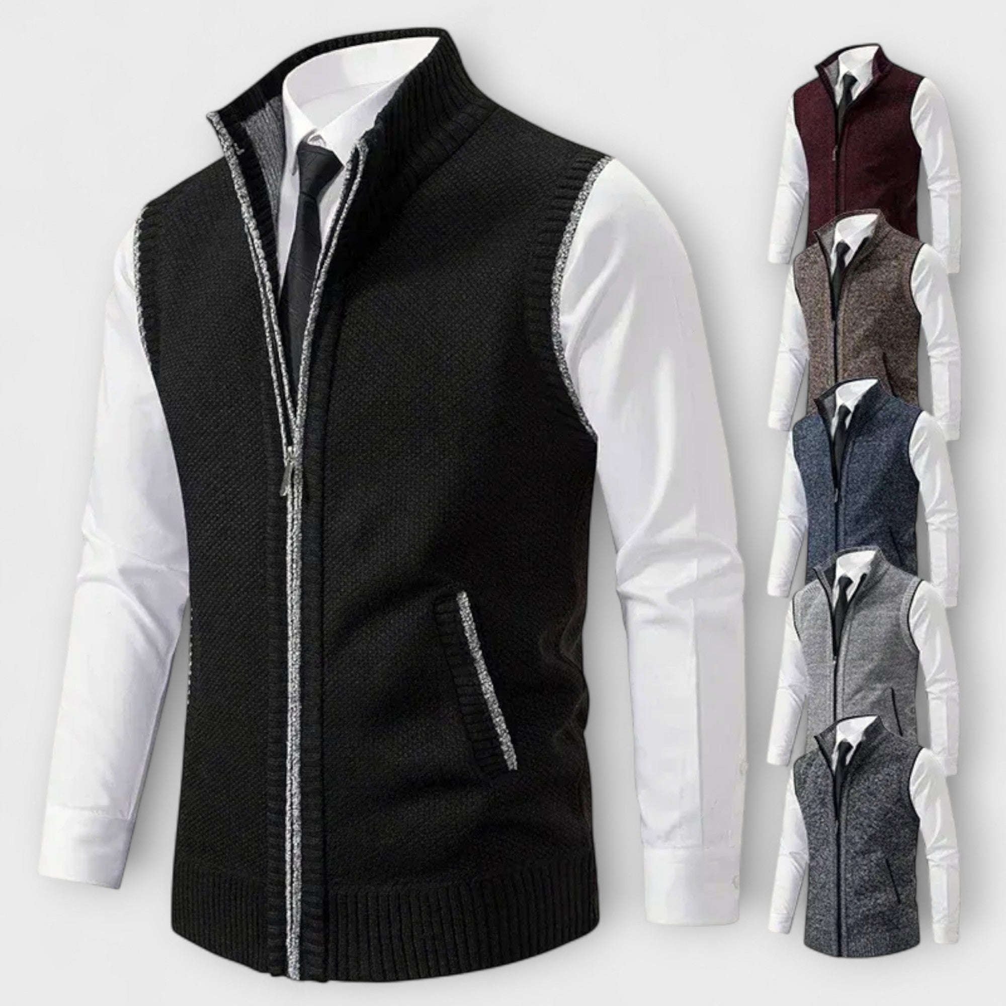 Milton™ – Gilet con Zip a Maglia