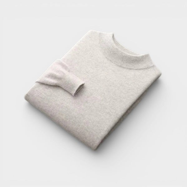 Il Maglione in Lana Merino con Collo Alto di Ginevra