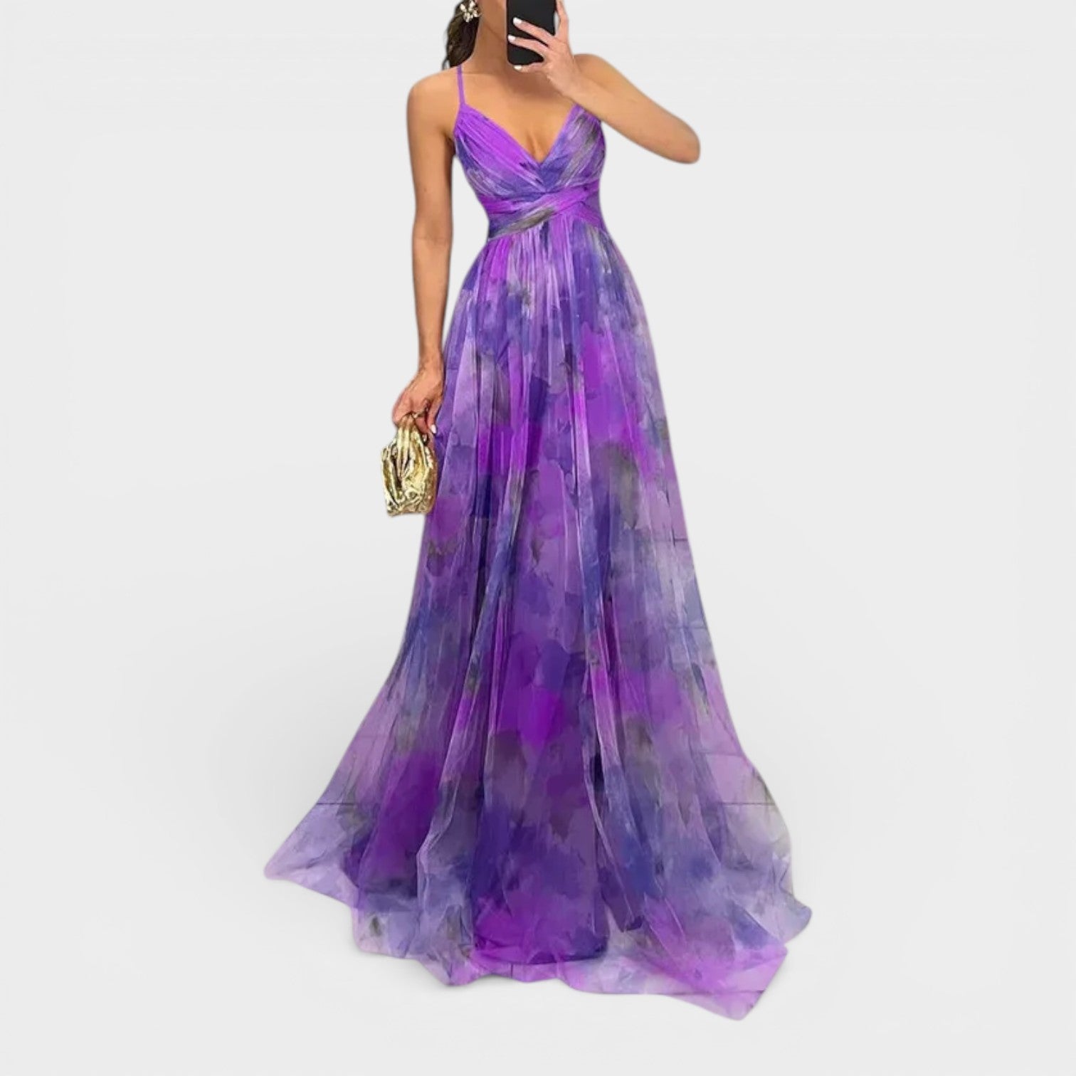 Giselle - Incantevole Maxi-abito con Stampa Floreale