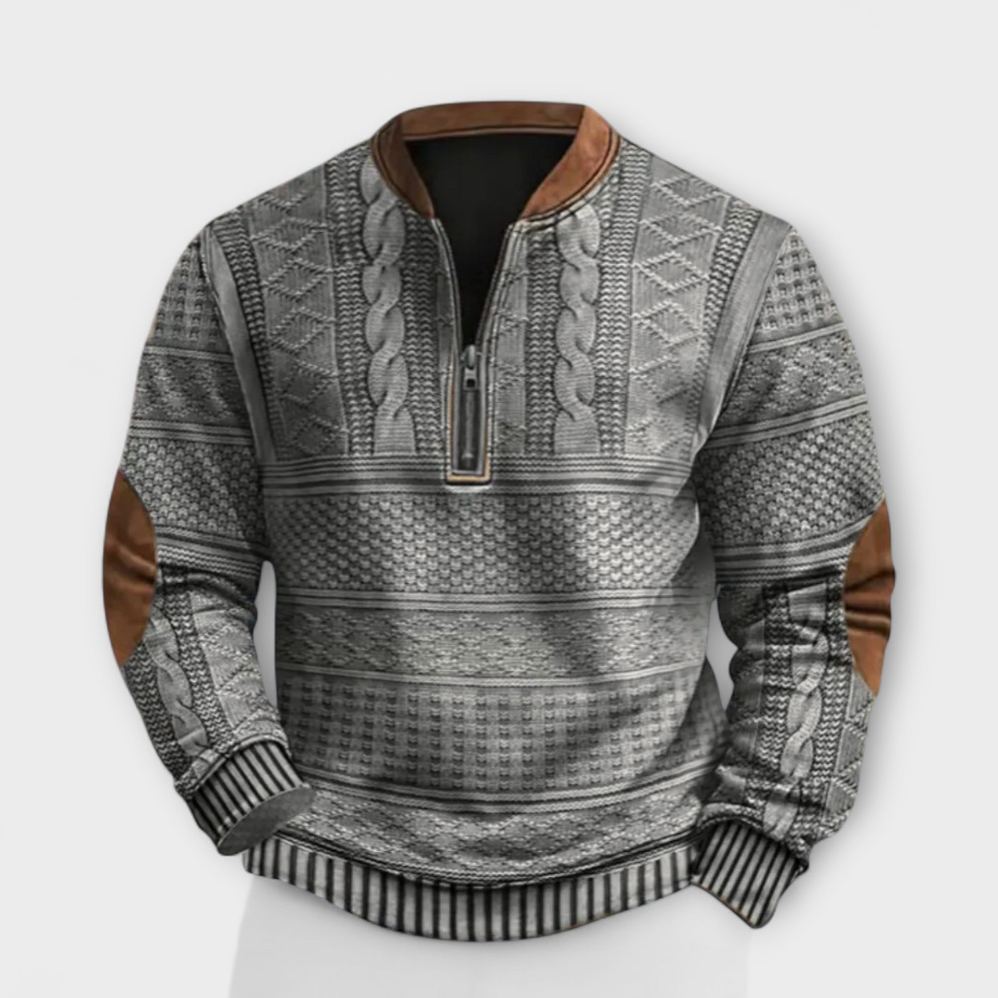 Felpa con Zip Retro