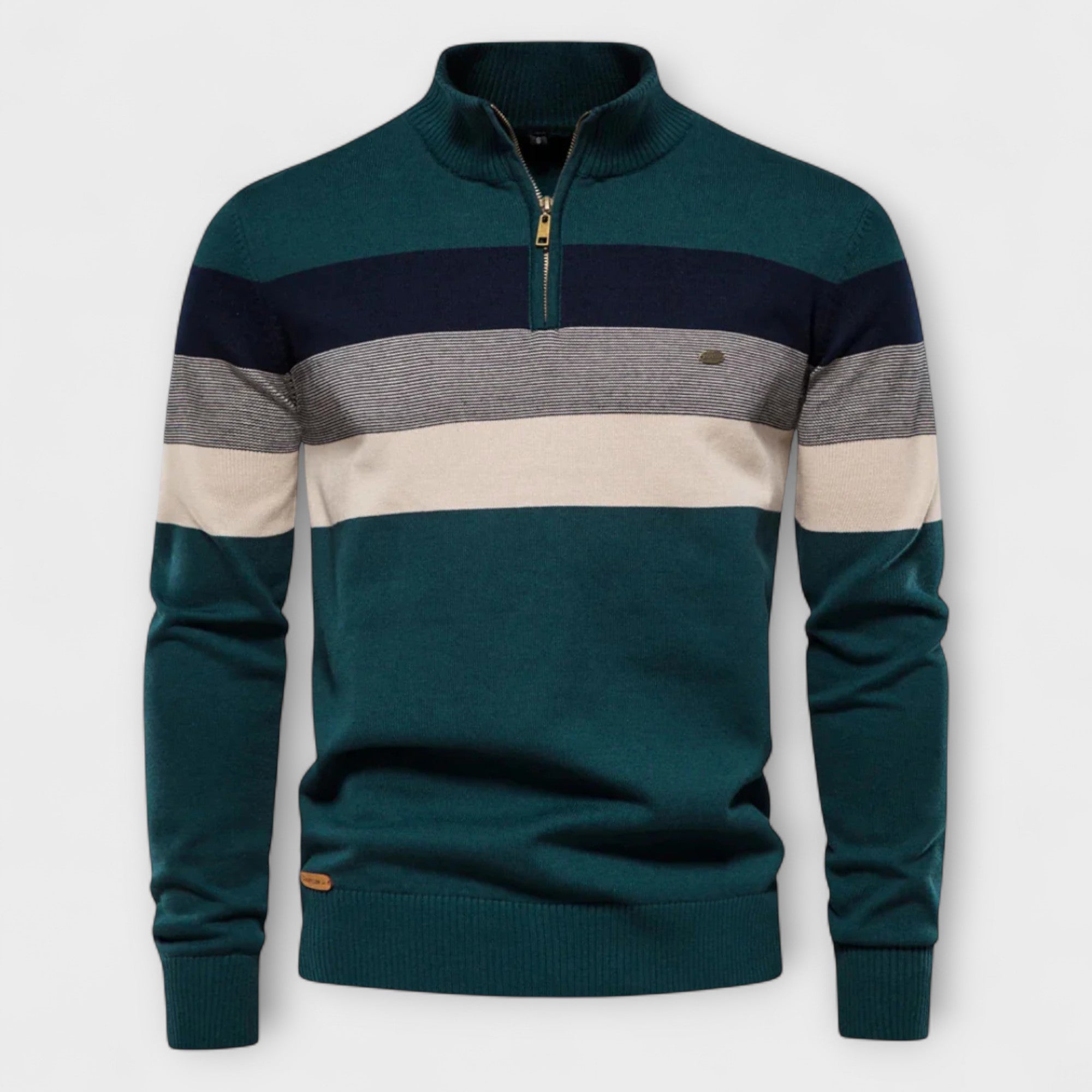 Maurice | Maglione con collo alto e zip – calore, eleganza e comodità