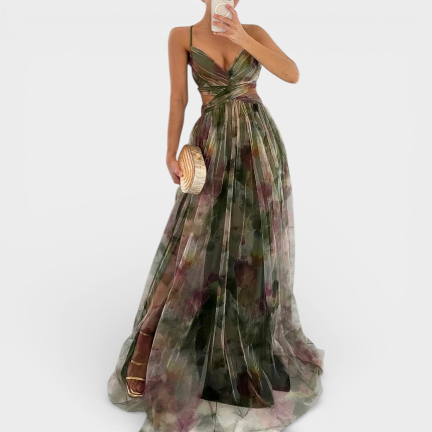 Giselle - Incantevole Maxi-abito con Stampa Floreale