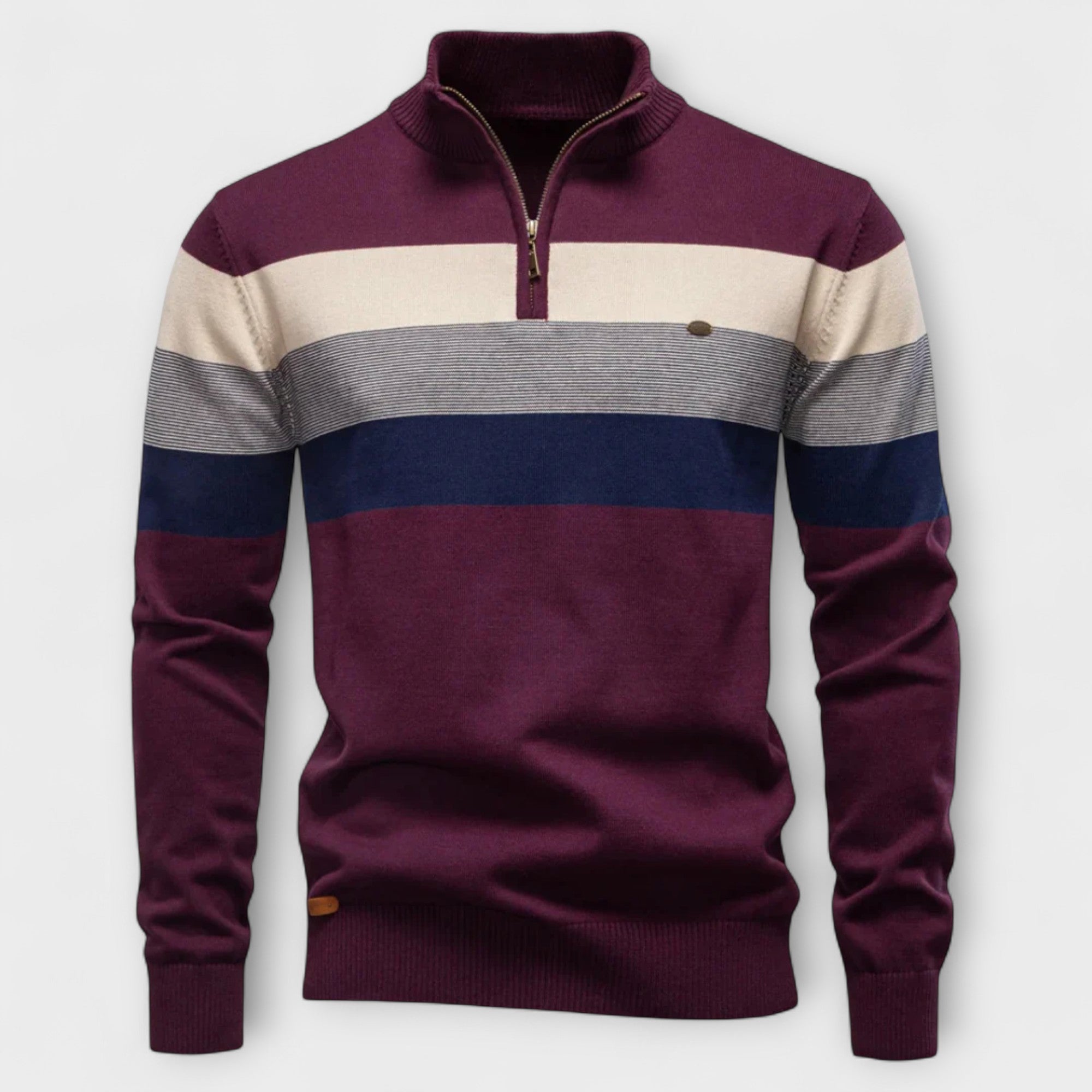 Maurice | Maglione con collo alto e zip – calore, eleganza e comodità