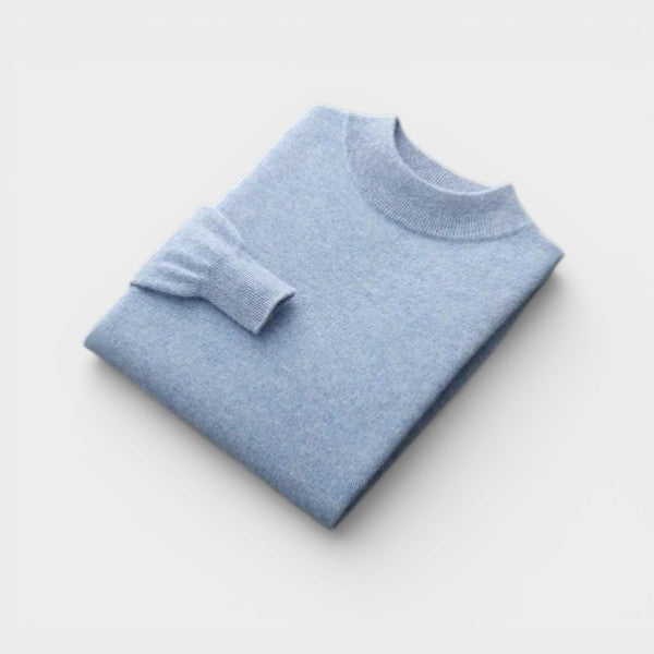 Il Maglione in Lana Merino con Collo Alto di Ginevra