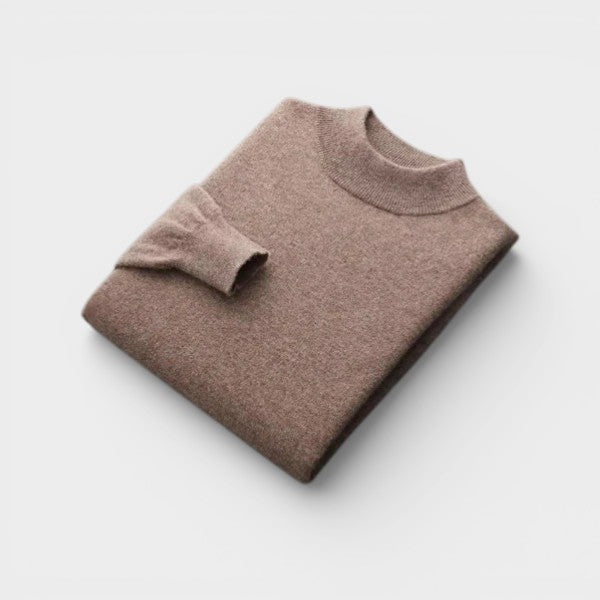 Il Maglione in Lana Merino con Collo Alto di Ginevra