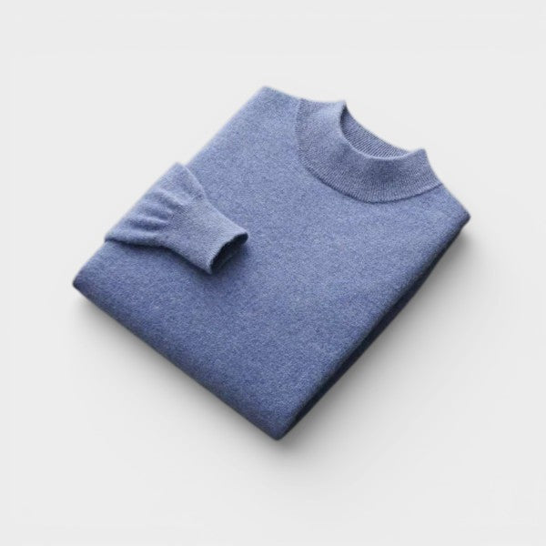 Il Maglione in Lana Merino con Collo Alto di Ginevra