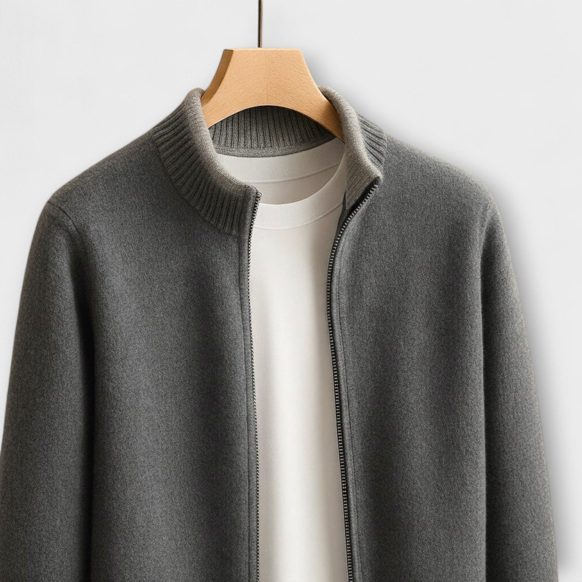 Giacca in maglia con zip