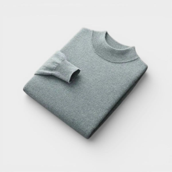 Il Maglione in Lana Merino con Collo Alto di Ginevra