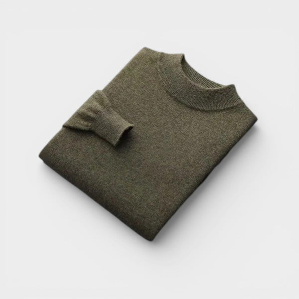 Il Maglione in Lana Merino con Collo Alto di Ginevra