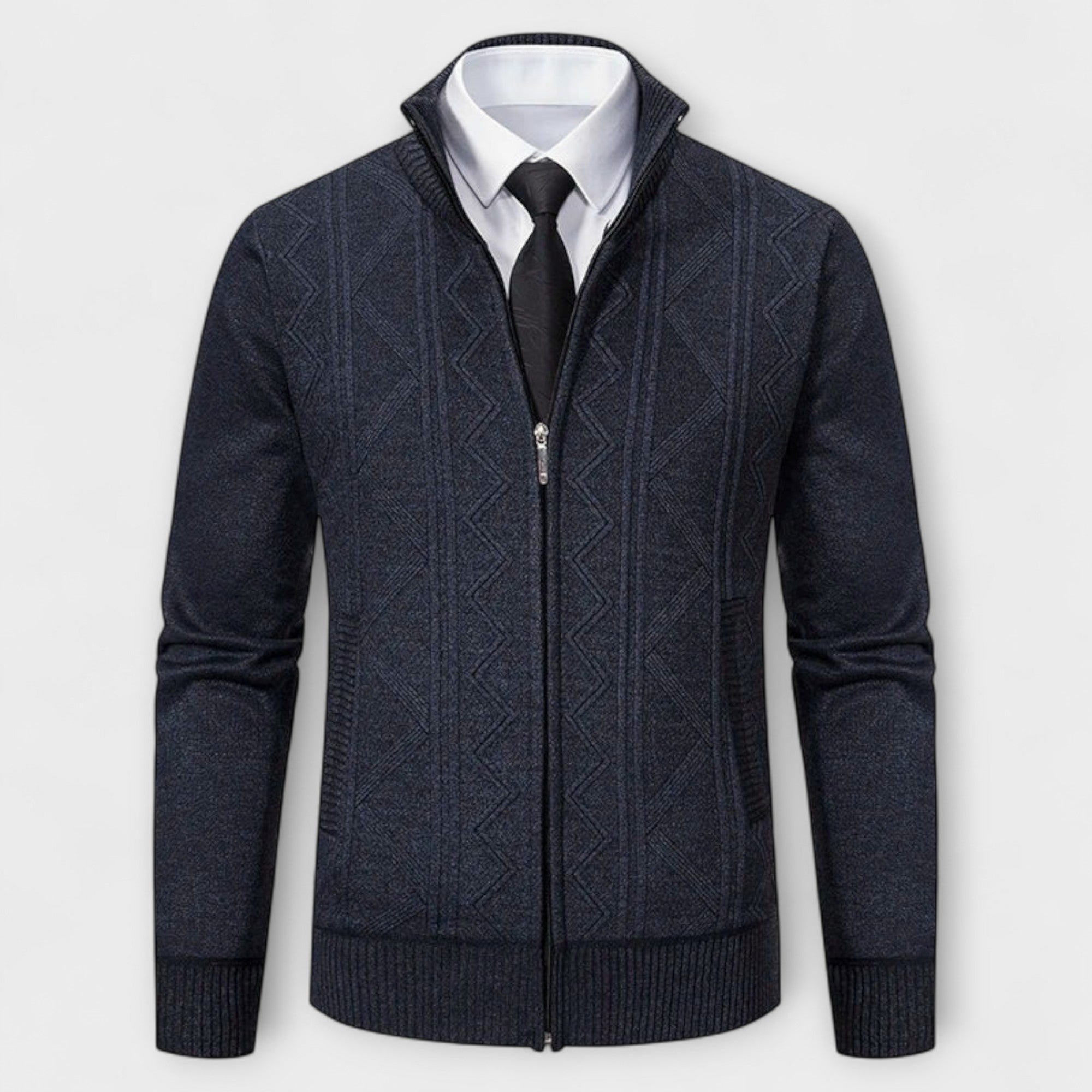 Dawson™ – Cardigan con zip testurizzato