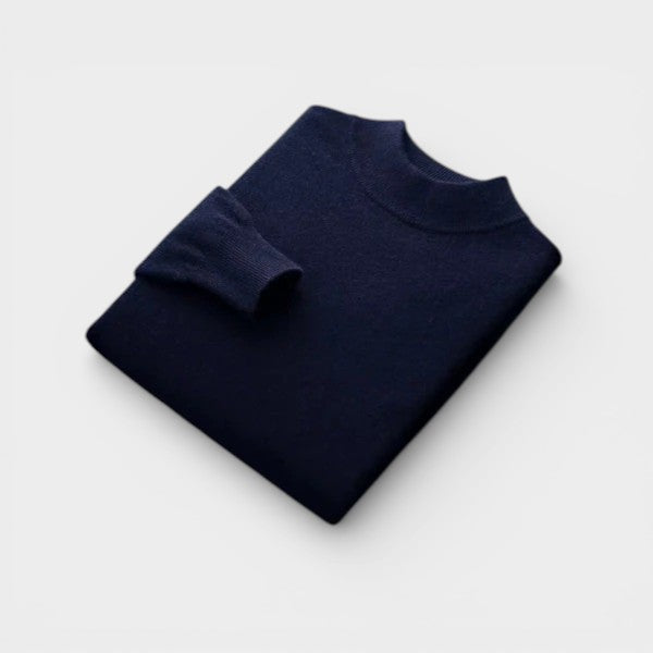 Il Maglione in Lana Merino con Collo Alto di Ginevra