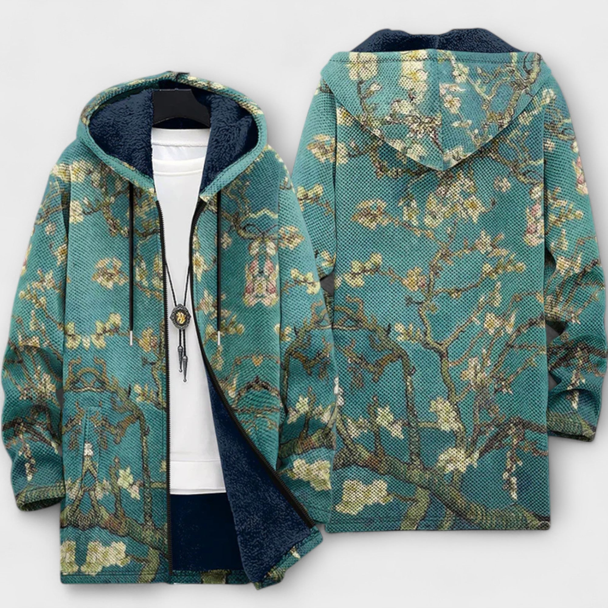 Cardigan lussuoso ispirato all'arte