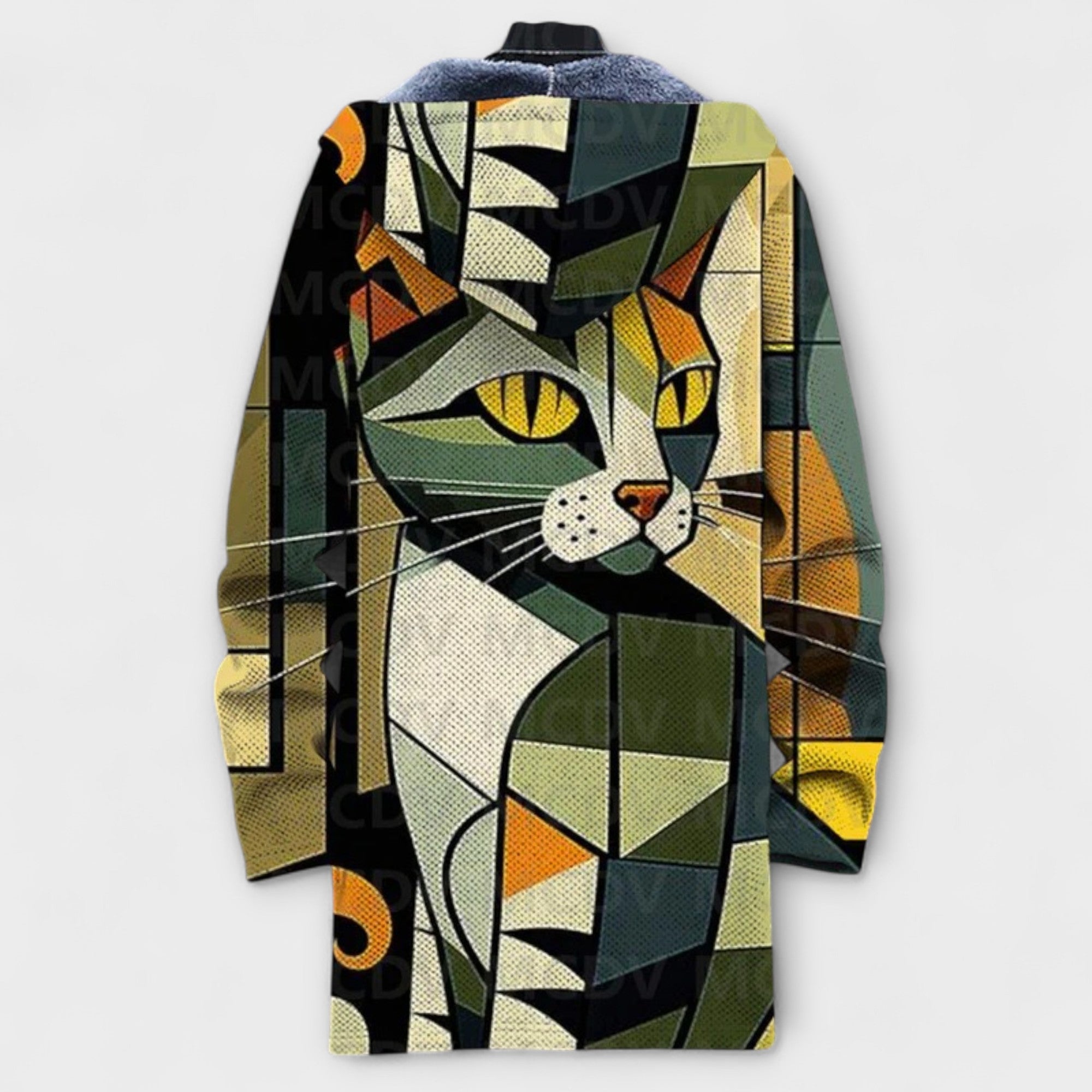 Cardigan Lussuoso con Ispirazione Artistica