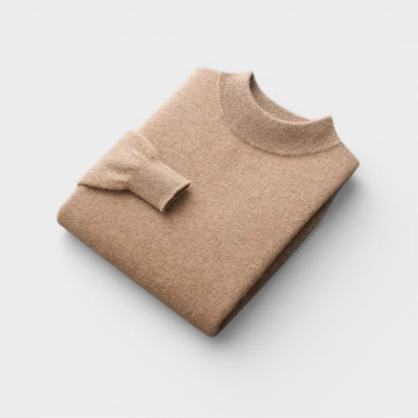 Il Maglione in Lana Merino con Collo Alto di Ginevra