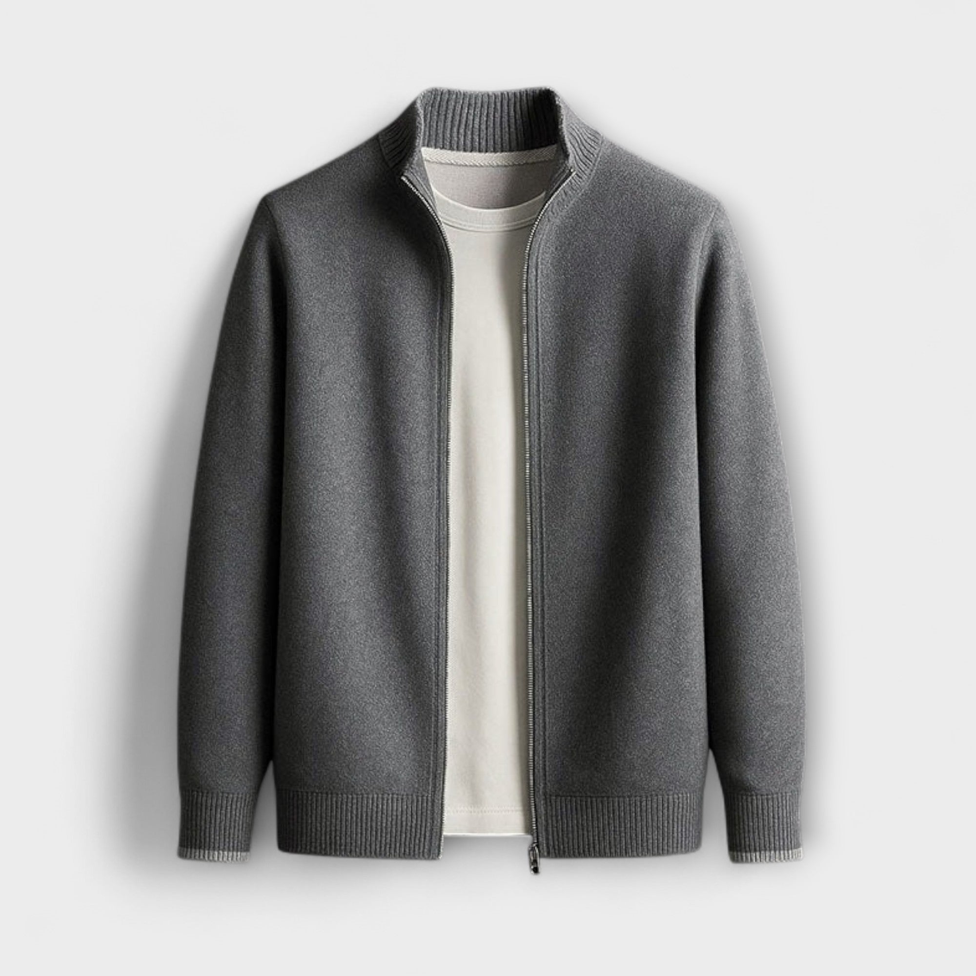 Giacca in maglia con zip