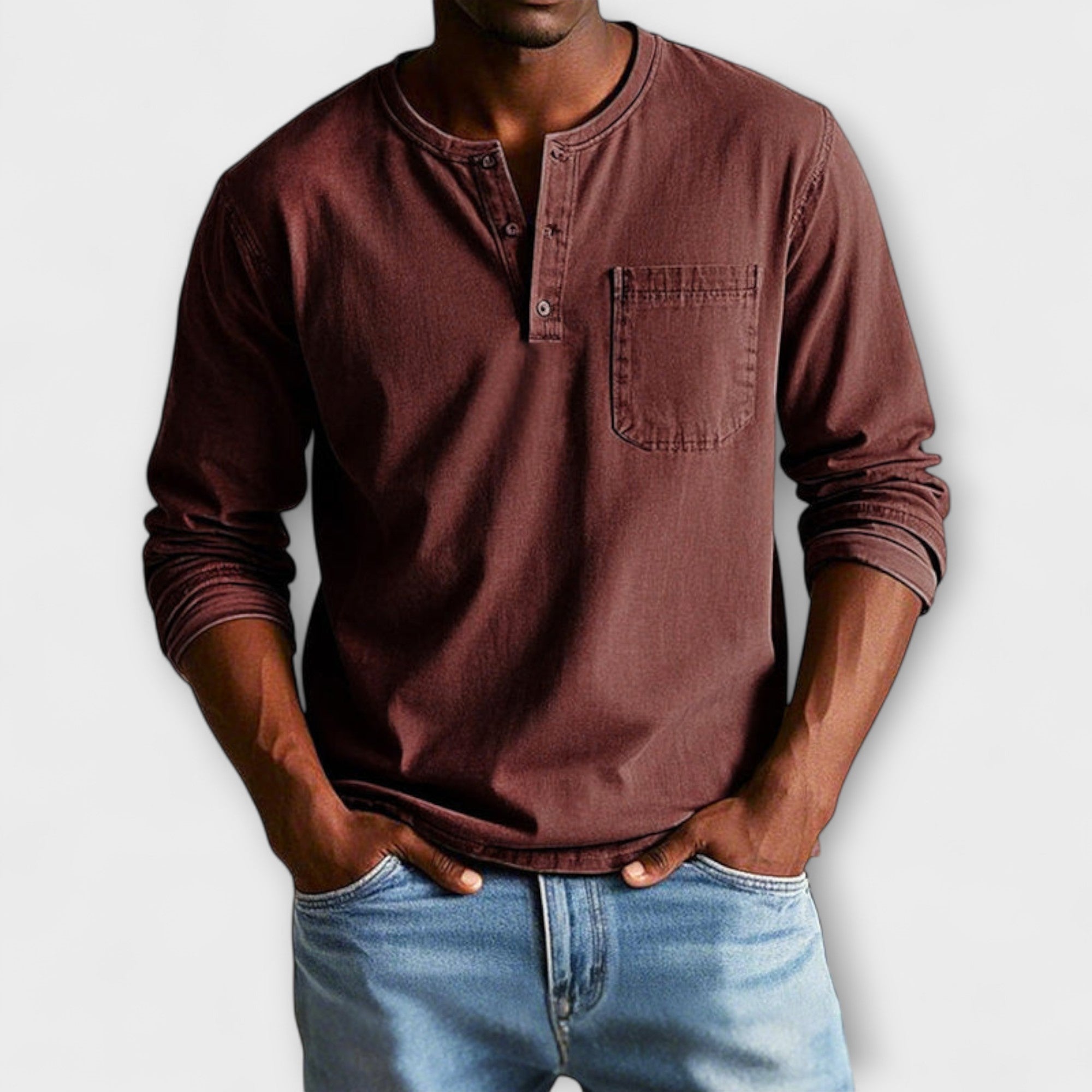 Camicia Vintage a Maniche Lunghe