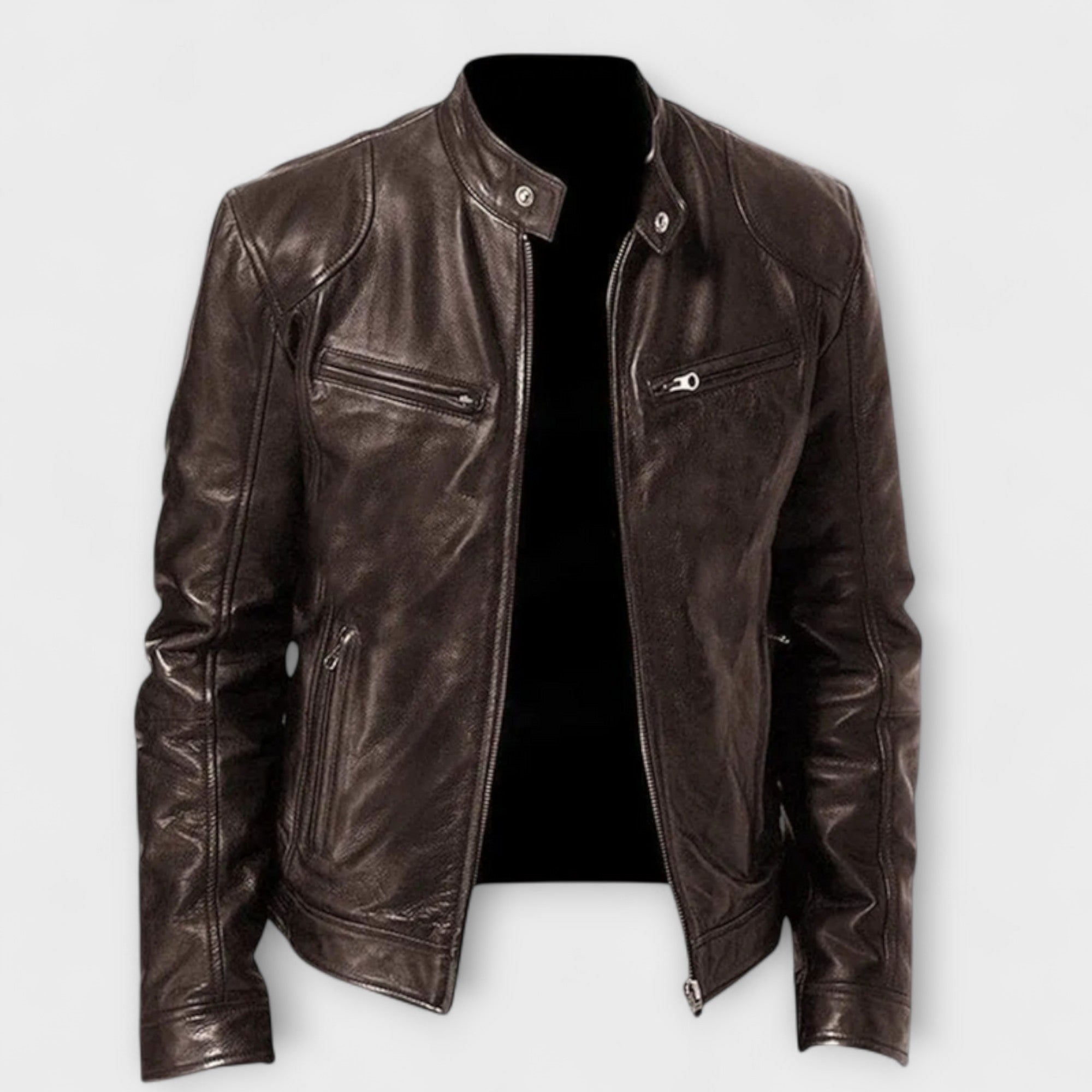 Giacca in Pelle Elegante