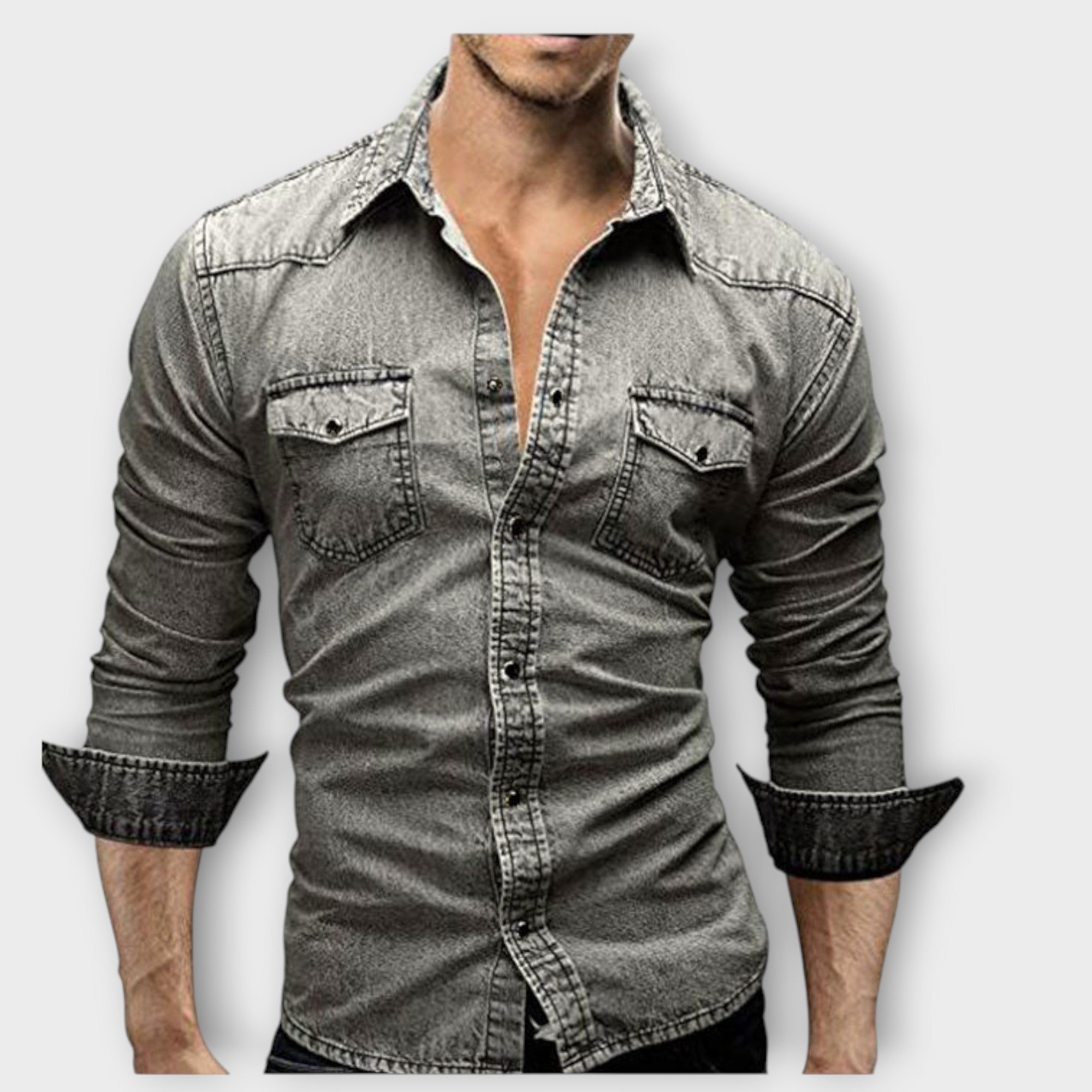 Camicia in Denim Moderna