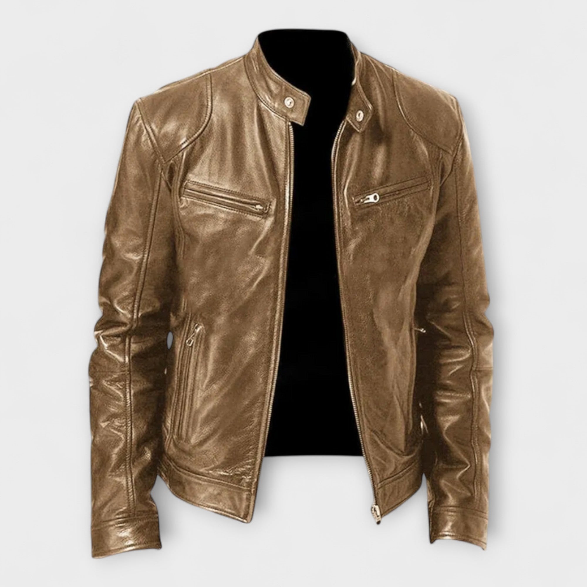 Giacca in Pelle Elegante