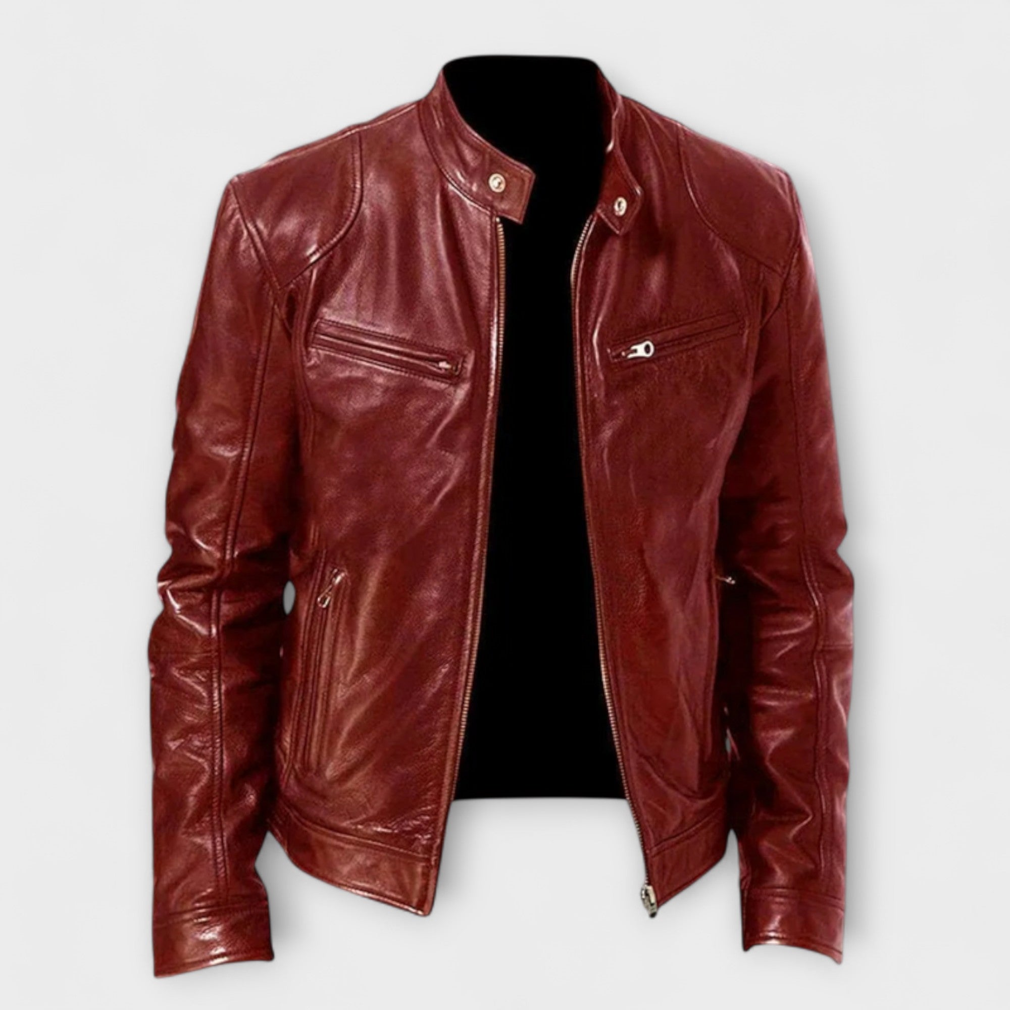 Giacca in Pelle Elegante