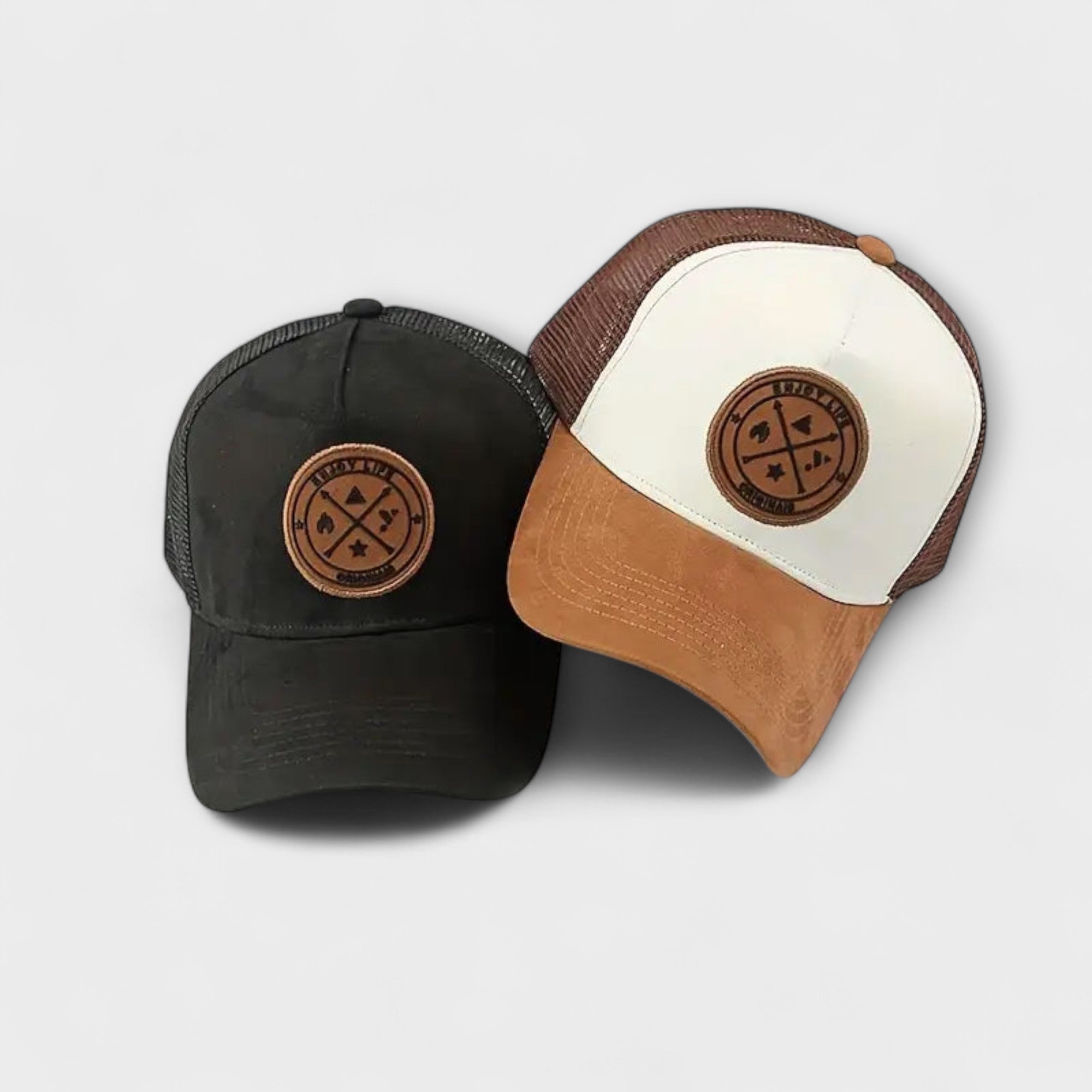 Cappellino Snapback in Pelle