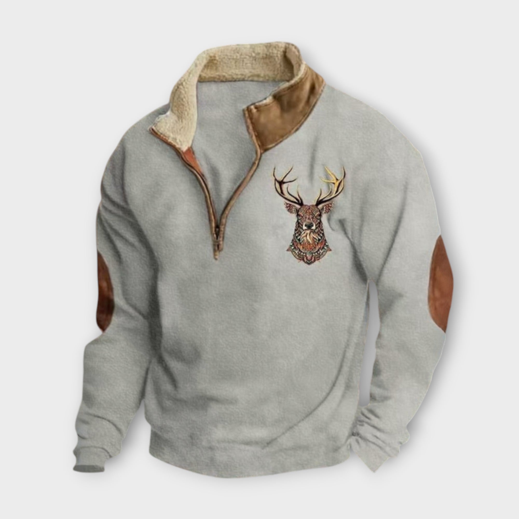 PAOLO™|MAGLIONE A QUARTO ZIP