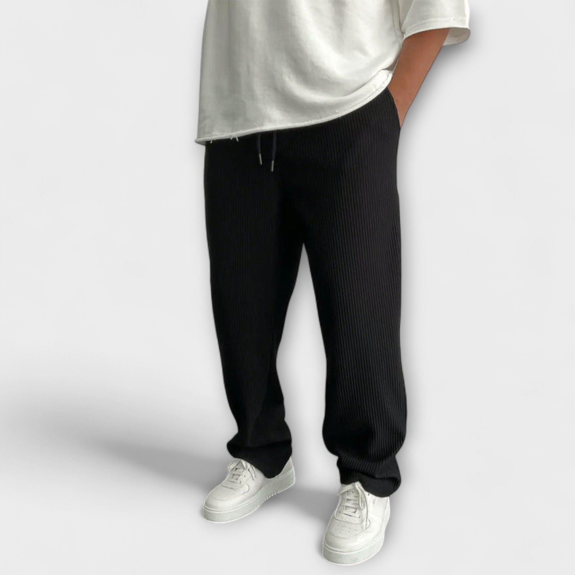 Pantaloni Tricot Relaxed