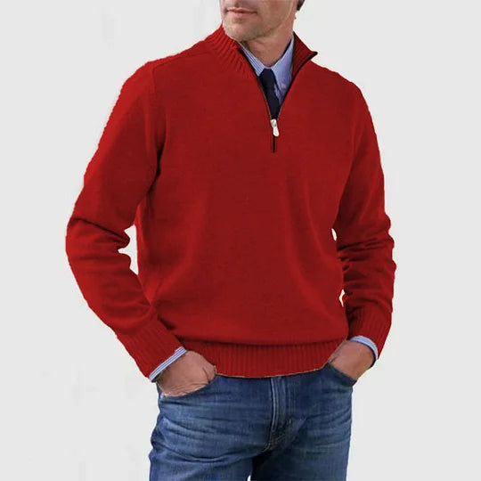 Howard™ | Maglione raffinato con mezza zip