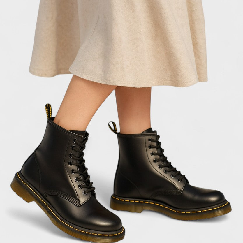 Addison™ | Eleganti stivali alti in pelle vegana