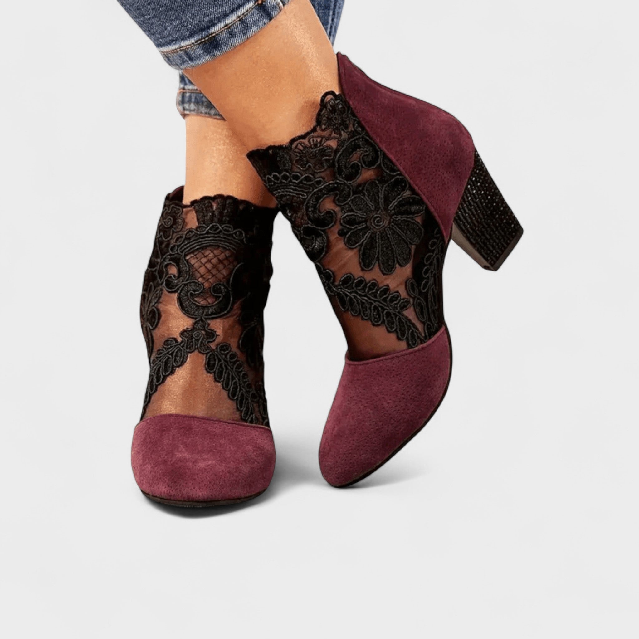 Charlotte™ | Décolleté eleganti con motivo floreale