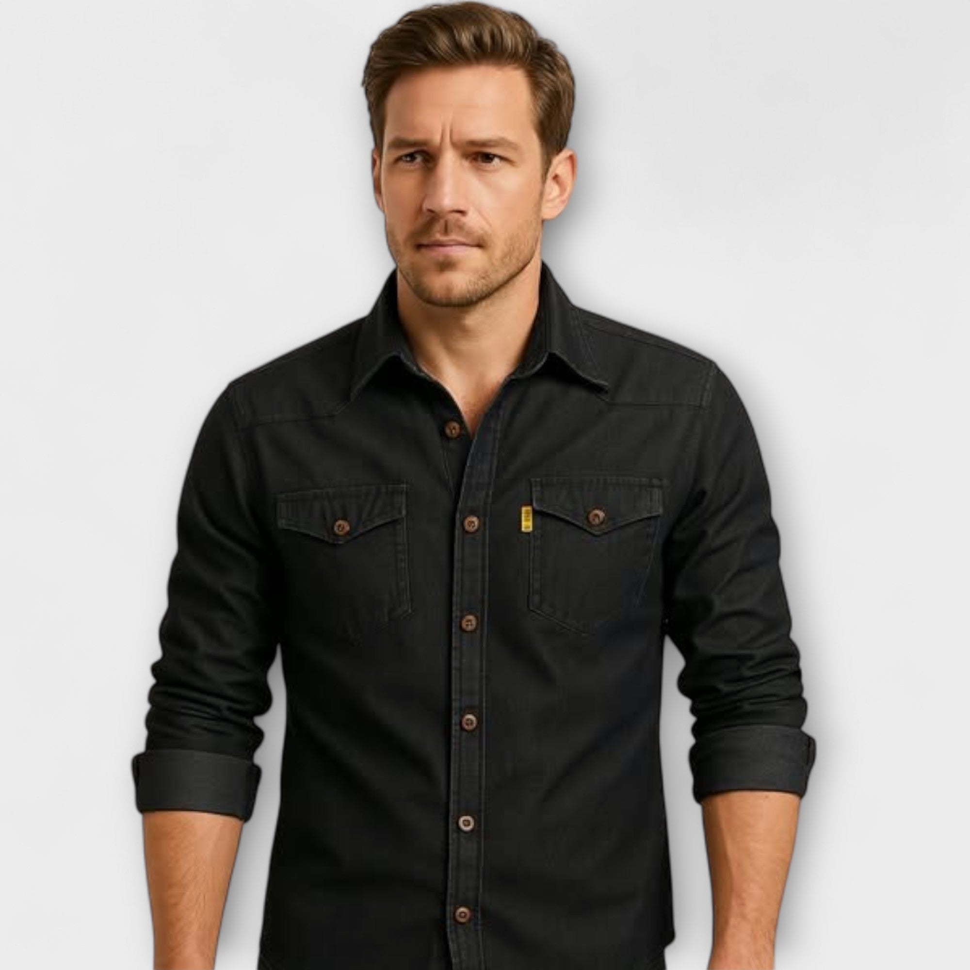 Camicia slim fit in denim