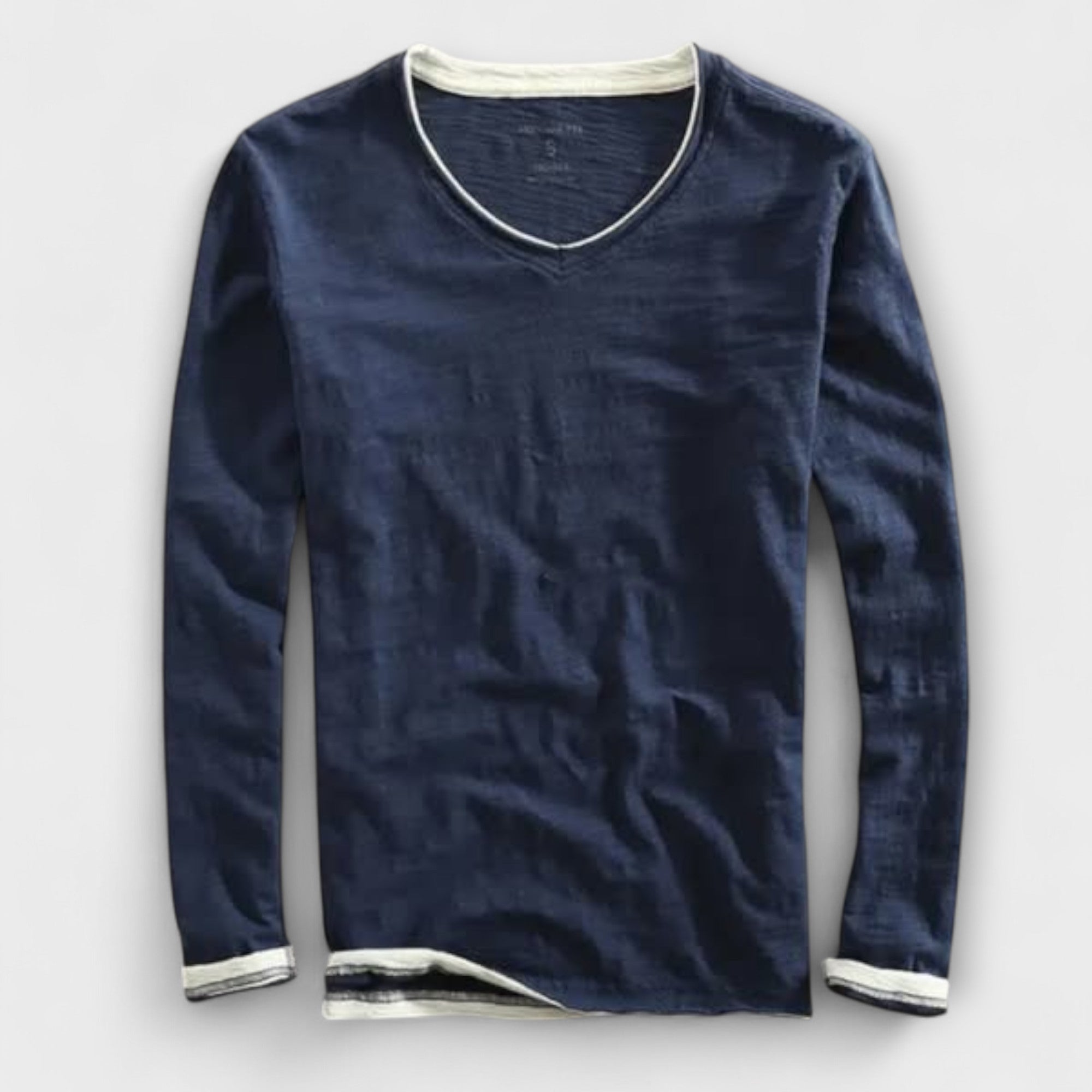 T-shirt in cotone a maniche lunghe