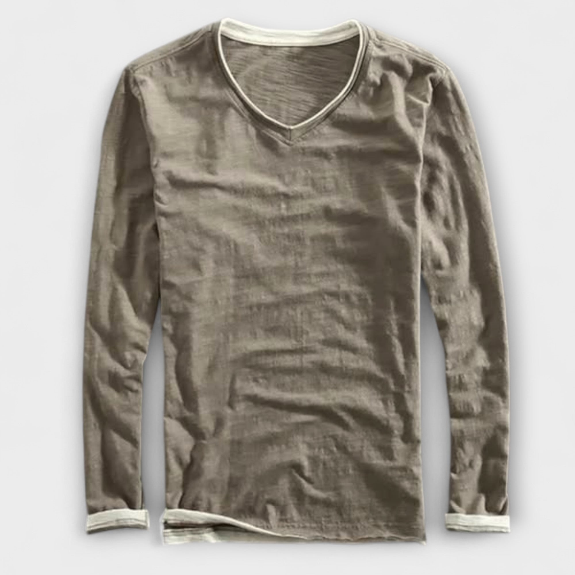 T-shirt in cotone a maniche lunghe